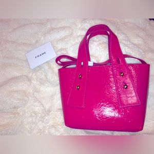 Frame Les Second Pink Leather Mini